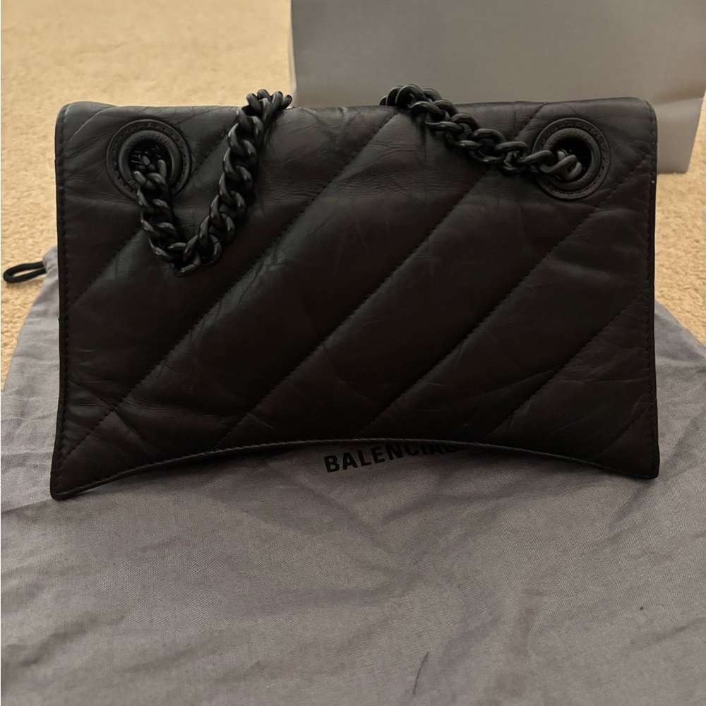Balenciaga black quilted crushed chain bag - Picture 4 of 6